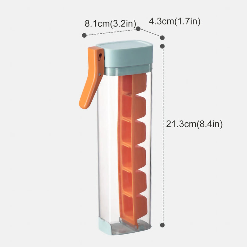 Molde de cubo de gelo de silicone alça única pressão