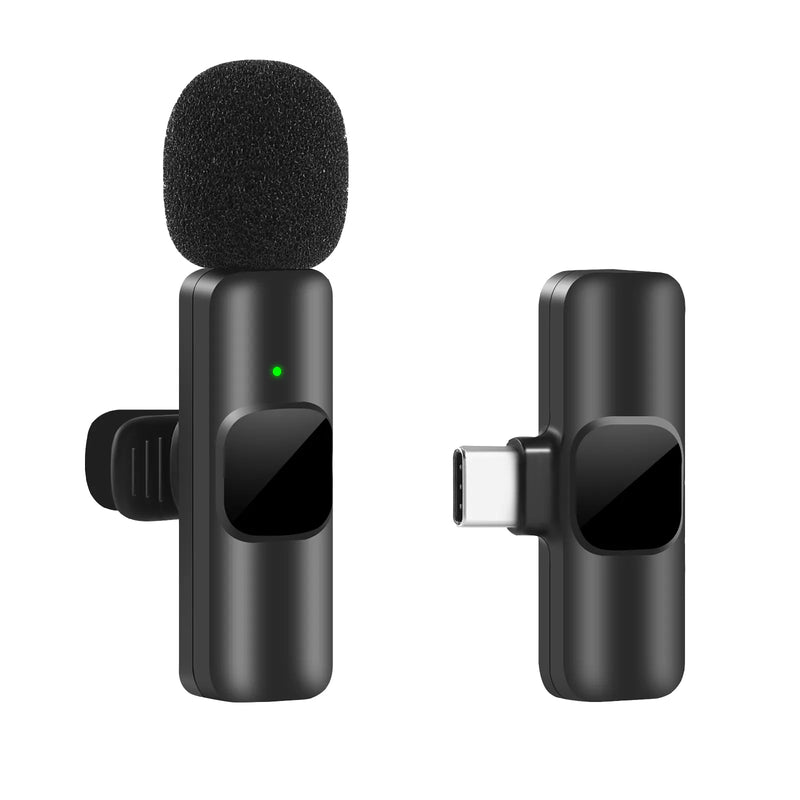 Microfone de gravação de vídeo de áudio portátil para iphone android transmissão ao vivo gaming phone mic